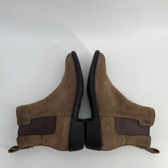 UGG Emmeth Chelsea Boot Coffee Grounds Suede Color Boots Women's Size 9.5 - Picture 6 of 8